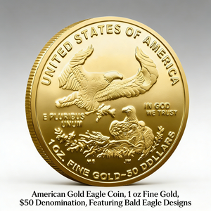 Pièce de collection commémorative en métal plaqué or et argent bicolore 3D Aigle de la Liberté Américaine 2025 - Product Image 4