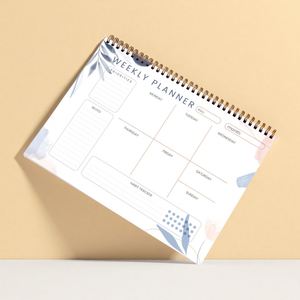 Planificador Semanal y Mensual A5 Personalizado, Bloc de Notas Espiral con Lista de Tareas y Presupuesto, Cuaderno Impreso Personalizado - Product Image 3