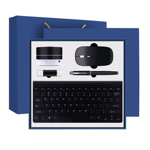 High End Business Box Promotional Corporate Gift Set Notebook Thermos Cup Power Bank <b>Pen</b> Keyboard Office Desk Accessories - Product Image 4