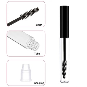 Kustom Mewah Jelas Buram Bulat 5 Ml 10Ml Kosong <span class=keywords><strong>Lip</strong></span> <span class=keywords><strong>Gloss</strong></span> Eyeliner Bulu Mata Bulu Mata Spoolie Wand Kontainer Tabung Maskara dengan Sikat - Product Image 2