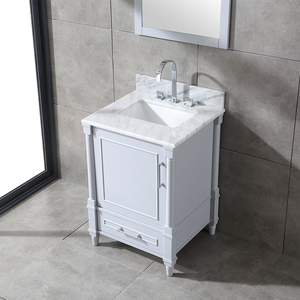 Mueble de Baño de Alta Gama de 24 Pulgadas con Lavabo de Cerámica y Características Resistentes al Agua - Product Image 6