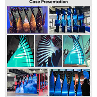 Personnalisation en usine 360 °   Affichage numérique mécanique rotatif Dna à dix couches, écran LED mécanique rotatif