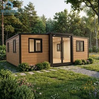 Maison conteneur modulaire pliable de 20 pieds, en acier, transportable, moderne, préfabriquée, pour habitation, dortoir, bureau, bâtiment de bureaux