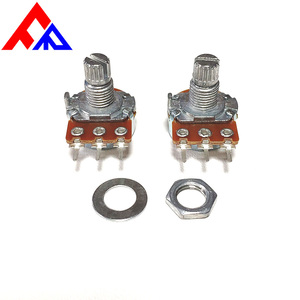 <span class=keywords><strong>Potenziometro</strong></span> Rotativo WH148 a 3 Pin con Albero Piatto in Metallo, Diametro Esterno 15mm, 1K-100K, Tolleranza 30% per <span class=keywords><strong>Elettronica</strong></span> - Product Image 5