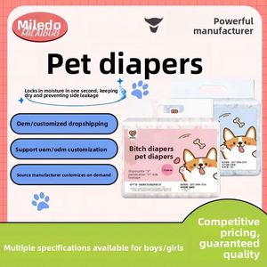Couches pour chiens et animaux de compagnie à usage public - Anti-urine indécente, hygiène physiologique et sécurité - Culottes - Product Image 3