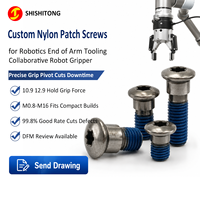 Vis à tête ovale Torx sur mesure, vis à pas variable SCM435, finition nickel noir, attaches en nylon pour pinces de robots collaboratifs – Fabricant