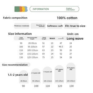 <span class=keywords><strong>Pantalon</strong></span> en coton pour enfants BBQB, nouvelle collection printemps, décontracté, imprimé dessin animé, taille haute élastique, coupe ample pour filles et garçons - Product Image 5