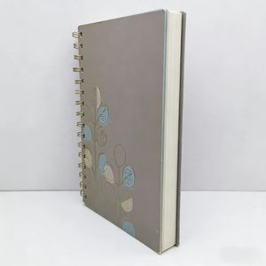 Quaderno/Agenda A5/A4 personalizzato con copertina rigida stampata, stampa a caldo in oro, blocco note a spirale per studenti e uso ufficio - Product Image 4