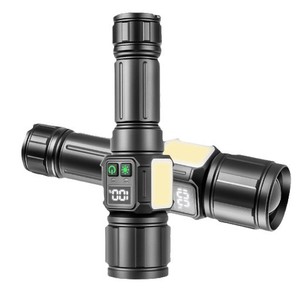 Outdoor <b>Flashlight</b> 30W LED Aluminum Alloy <b>Rechargeable</b> Dimmable Zoomable White Light - Product Image 2