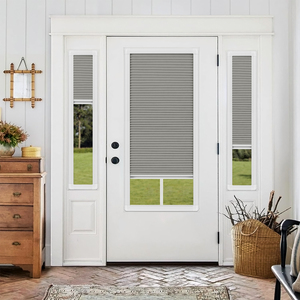 Stores alvéolaires ZSTARR pour portes françaises, isolants thermiquement, à économie d'énergie, ajustement parfait intégré pour petites fenêtres - Product Image 1