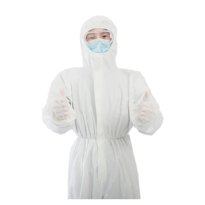 Professional manufacture cheap isolation gown protective clothing suit disposable