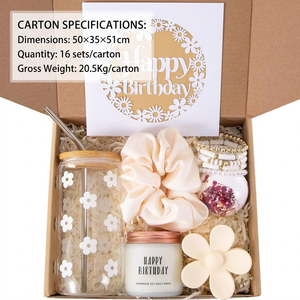 Set de Regalo de Cumpleaños para Mujer Directo de Fábrica: Vaso, Vela <span class=keywords><strong>y</strong></span> Pulsera con Empaque de Regalo, Venta al Por Mayor - Product Image 3