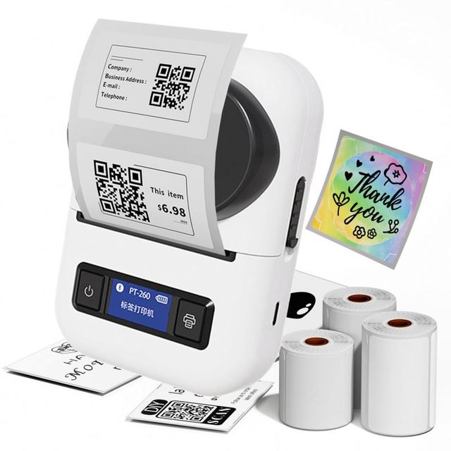 Cheap Thermal Printer 58mm Handheld Pocket Portable T Shirt Receipt Barcode  Price Label Sticker BT Wireless Mini Impresora