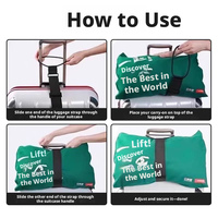 Sangle de bagage réglable et durable en polypropylène avec sangle élastique fixe pour sacs à dos