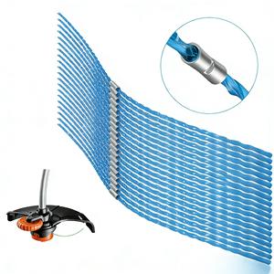 A6487 20 Pack Heavy Duty Trimmer Line Lawn <b>Mower</b> Parts 3.5mm 40cm Twist Nylon Blue with Buckle For Black&Decker GL680 GL685 GL69 - Product Image 1
