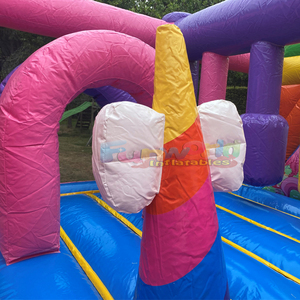 บ้านลมยูนิคอร์นแบบเป่าลมพร้อมสไลเดอร์สำหรับเชิงพาณิชย์ - Product Image 5