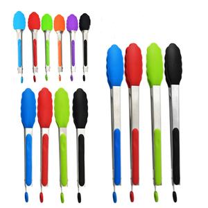 Pince de cuisine en silicone pour barbecue, salade, pain, antiadhésive, en acier inoxydable, vente en gros - Product Image 4