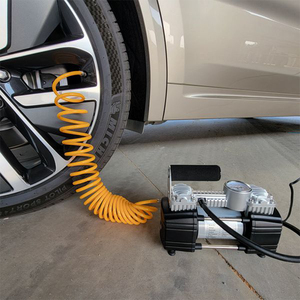 12V kỹ thuật số lốp Inflator nhiệm vụ nặng nề Đôi Xi lanh trực tiếp ổ đĩa kim loại bơm 150PSI máy nén Pin kẹp 5m mở rộng không khí - Product Image 3