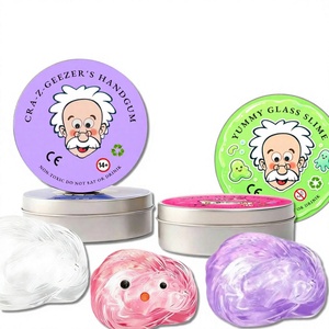 24 couleurs de slime cristallin, boue non-newtonienne, anti-stress, artisanat DIY, argile en silicone pour adolescents et adultes, unisexe - Product Image 1