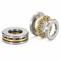 Rodamiento de Bolas de Empuje Plano F12-20, F12-20M 12x20x7mm, Rodamientos de Bolas Axiales Planos de Acero Cromado de Alta Velocidad y Alta Precisión en Miniatura