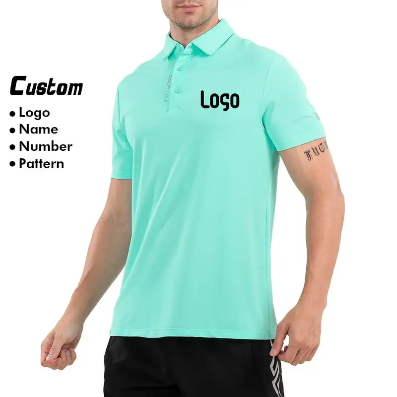 2023 Custom OEM Logo Printed Sublimated Golf Polo T Shirt Polos De Hombre Moda 2022 Custom Polo Shirt For Men