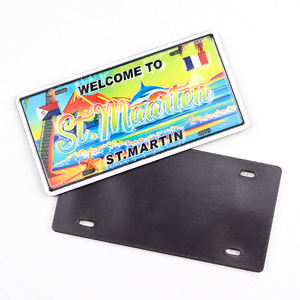 Fabricación <span class=keywords><strong>de</strong></span> logotipo personalizado en relieve playa turista recuerdo imán coche matrícula nevera imán para Decoración - Product Image 4