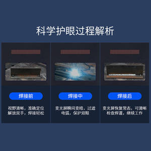 Casco de soldadura de oscurecimiento automático con energía solar de Source Factory, protección facial de visión completa, tipo 107, con dientes ondulados electrostáticos - Product Image 3