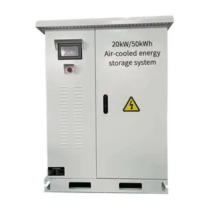 Système de stockage d'énergie par batterie LFP 20kw 50kwh BESS système de stockage d'énergie solaire hors réseau de petite puissance refroidissement par air