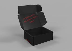 Cardboard Box Black Factory Price Custom Cardboard Corrugated Paper Shipping Mailer Black Pink Packaging Boxes With Printing