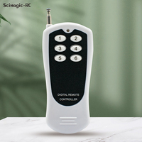 Receptor WiFi de 24 V, 6 Canales, 433 MHz, Módulo de Relé para Puerta de Garaje, Control Remoto Inalámbrico, Controlador Inteligente para el Hogar, Compatible con Tuya