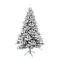 Arbre de Noël rétractable commercial rétractable géant enneigé commercial extérieur de 14 pieds avec neige