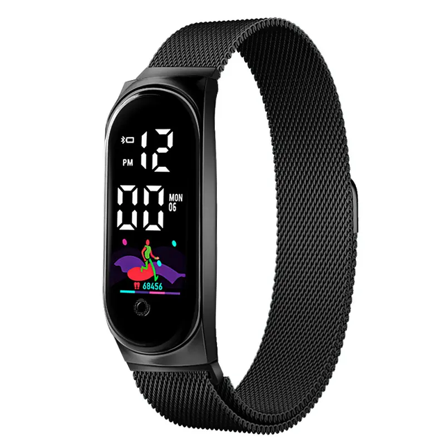 2023 New Wholesale Men LED Digital Watch TEP Belt Watch Smart Watch