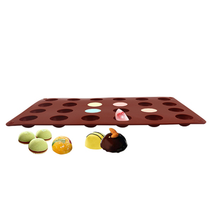 <span class=keywords><strong>Molde</strong></span> Redondo de Silicona de 24 Cavidades, Media Esfera para Pasteles, Gelatina, Pudín, Artículos Hechos a Mano para Uso Doméstico - Product Image 6