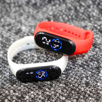 Montre électronique unisexe ovale en plastique à LED tactile simple, étanche, pour homme, femme et étudiant, collection 2026