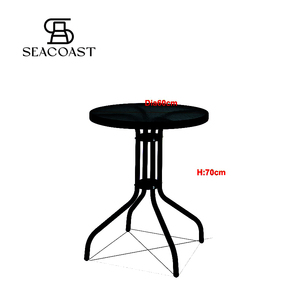 STOLIK BISTRO 60 <span class=keywords><strong>CRISTAL</strong></span> NEGRO MESA ACERO <span class=keywords><strong>CRISTAL</strong></span> GRIS 60 CM - Product Image 2