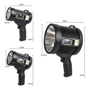 P50 ไฟฉายพลังงานสูงแบบชาร์จพลังงานแสงอาทิตย์แบบพกพาไฟฉายกลางแจ้ง LED 18650 แบตเตอรี่อายุการใช้งาน 50000 ชั่วโมง - Product Image 2