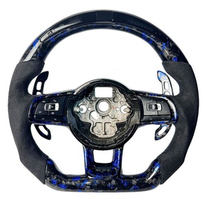定制碳纤维方向盘，适用于大众高尔夫 R <span class=keywords><strong>GTI</strong></span> GTS GTD GTE Polo <span class=keywords><strong>GTI</strong></span> MK5 MK6 和 Mk7 汽车方向盘 - Product Image 2