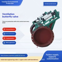 Vanne papillon de ventilation à température ambiante en acier inoxydable WCB, manuelle, pneumatique, électrique, volet de régulation, vanne d'air turbo pour cheminée