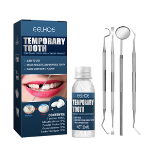 EELHOE Temporary Tooth Repair Kit Solid <strong>Denture</strong> <strong>Adhesive</strong> DIY DentureMissing Broken Lost Formable Tooth Gap Repair Tool - Product Image 1