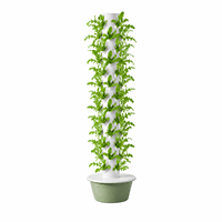 Tour de culture verticale pour l'agriculture domestique en intérieur et en extérieur, pour jardin potager, système d'aéroponie, système d'hydroponie, 13 étages avec structure métallique