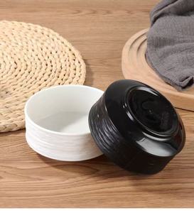 Bol à soupe en plastique, texture pierre, incassable, résistant à la chaleur, en PP épaissi, noir et blanc, bol droit pour la maison, les restaurants et les hôtels - Product Image 3