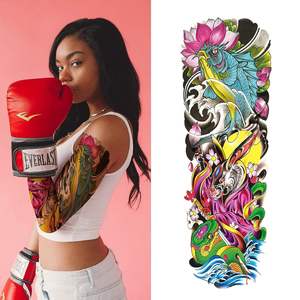 <span class=keywords><strong>Tatuaje</strong></span> temporal <span class=keywords><strong>para</strong></span> hombres y mujeres Tatuajes de brazo completo de larga duración Tatuajes de manga realistas impermeables - Product Image 6