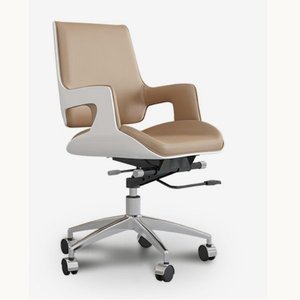 Chaise de bureau en cuir moderne et confortable 36028-336H/336M - Product Image 3