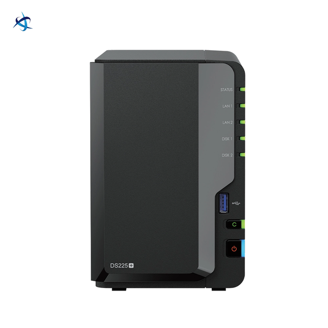 DS225+ 2-Bay NAS Intel Celeron J4125 Quad Core 2GB DDR4 Dual 2.5GbE USB 3.2 Personal Cloud Storage RAID for Home Office