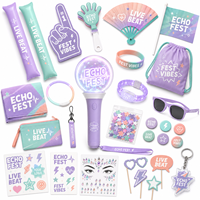 Kit de Marchandises de Marque pour Événements en Direct : T-shirt, Sweat à Capuche, Sac Fourre-tout, Bouteille, Passe d'Accès, Bracelet, Bâton Lumineux, Articles de Support pour Fans, Coffret Cadeau en Gros