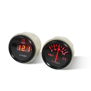HEYRV evrensel dijital voltmetre gerilim ölçer yeni ve tekne araba kamyon RV çekme karavan kırmızı arka ışık için 12-24V kullanılır - Product Image 4