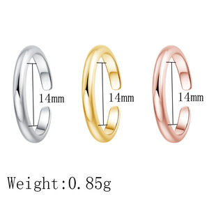 Anillo de Pie de Cobre Chapado en Oro de 18k Estilo Europeo Americano para Playa, Ajustable, Joyería Exquisita y Moderna - Product Image 2