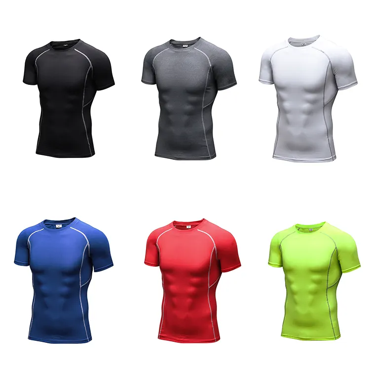 Super Fit Gym Men's Tops Fitness Workout T Shirt Gym Clothing for Male