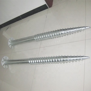 Ancre <span class=keywords><strong>à</strong></span> vis de <span class=keywords><strong>sol</strong></span>, helix pour <span class=keywords><strong>d</strong></span>écorations solaire, maison en bois, clôture, garde-corps - Product Image 1