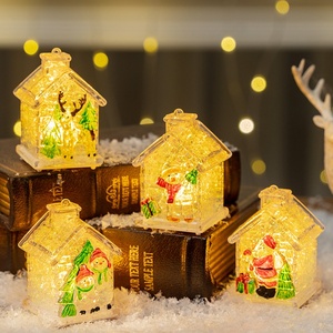 Adornos de Navidad de tamaño personalizado hechos a mano, casa pequeña brillante de alta calidad, regalos para fiesta, uso doméstico, accesorios de Navidad elegantes - Product Image 2